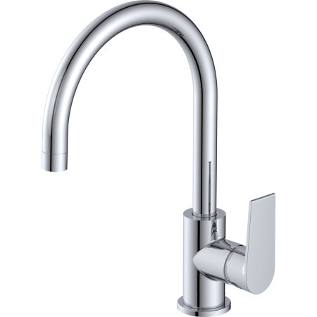 Vitruvius Rubicon Single lever kitchen mixer with high swivel spout Chrome